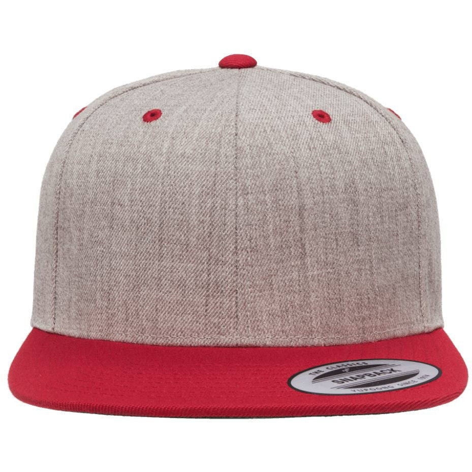 Heather Grey/ Red