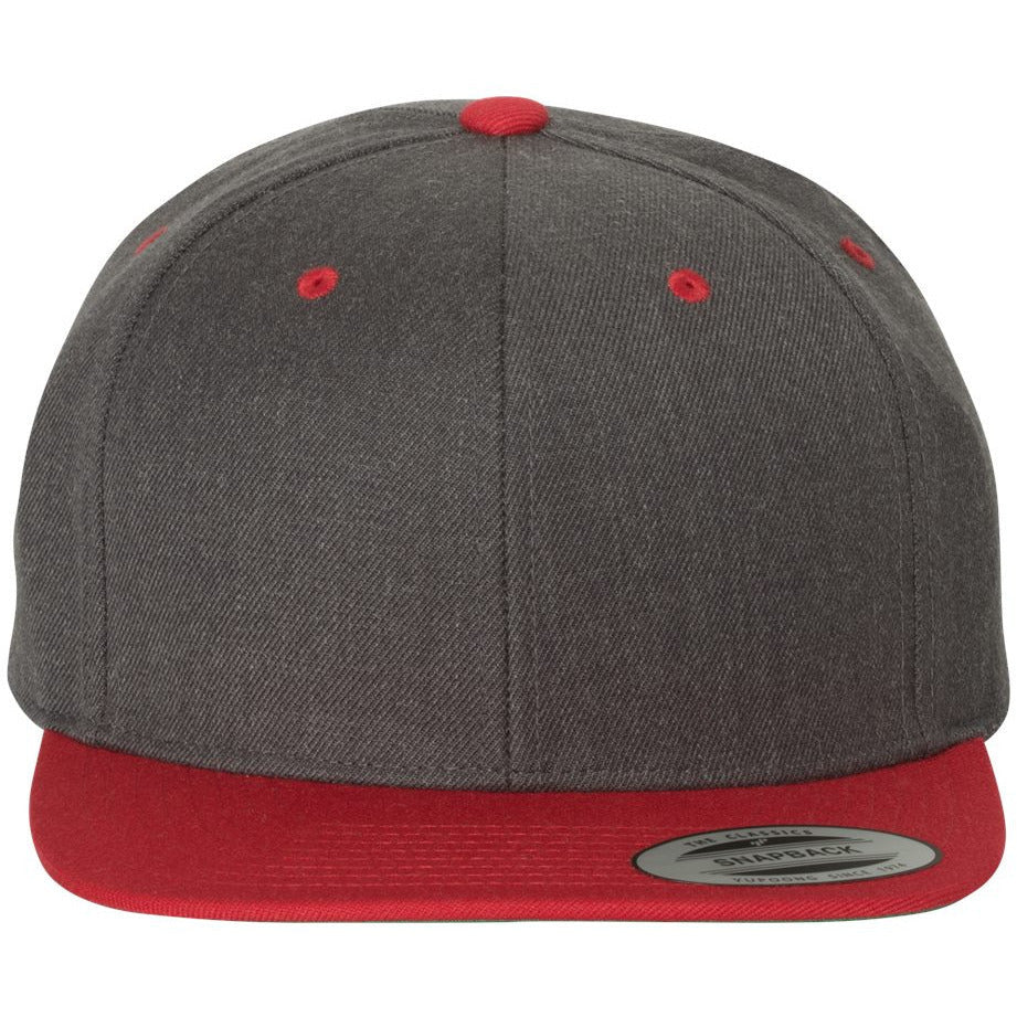 Dark Heather/ Red