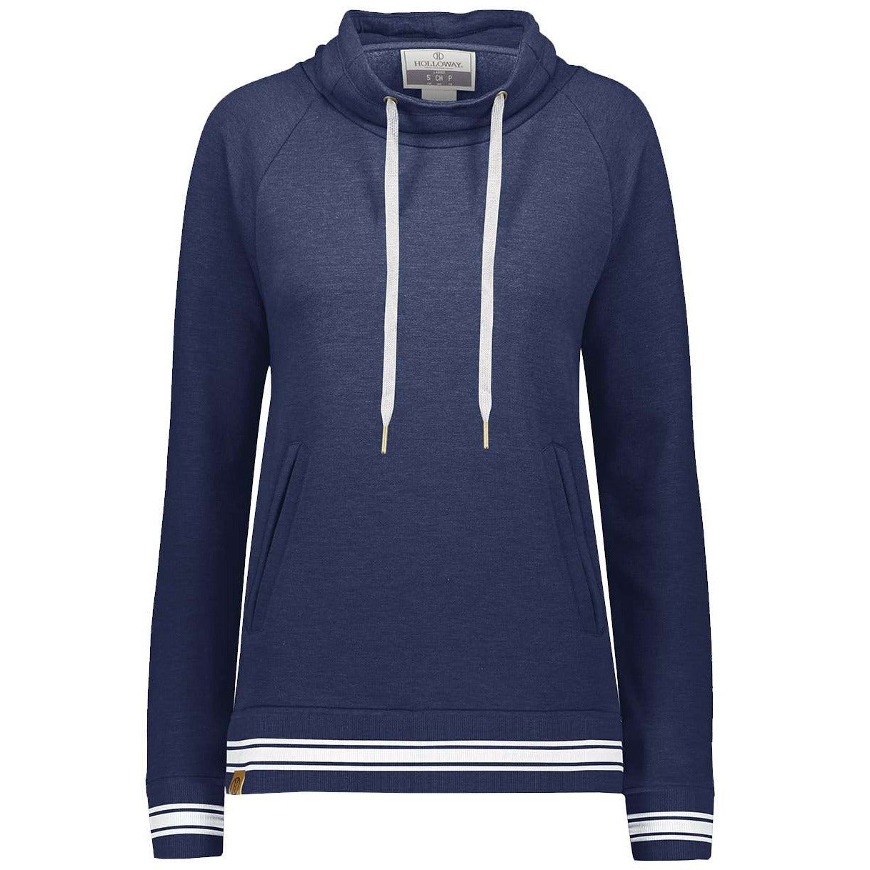 Navy Heather/ White